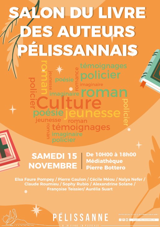 Affiche salon auteurs pelissannais 15.11.2025
